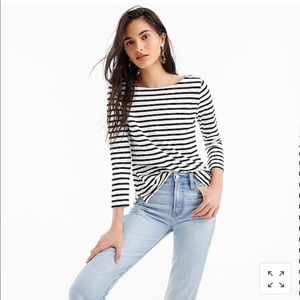 J.Crew Boatneck Striped Top